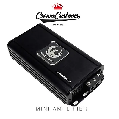 1000 Watt 4 Channel Mini Amplifier Phoenix Gold Zxm500.4 Compact Size  Car Audio • £194.99