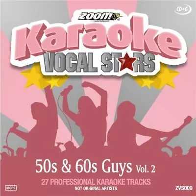 Zoom Karaoke CD+G - 50s & 60s Guys - Vol. 2 - Vocal Stars Karaoke Series ZVS009 • £3.49