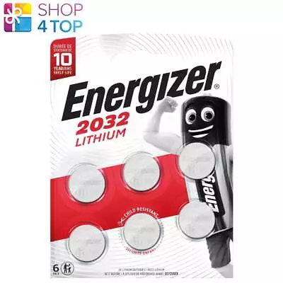 6 Energizer Cr2032 Lithium Batteries 3v Long Lasting Power Exp 2031 6bl New • $14.84