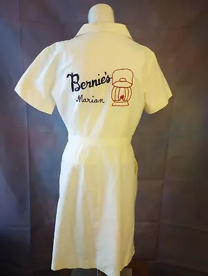 Vtg 1950's 60's BERNIES Of Marion Wisconsin Waitress Uniform Women's 14 *99 • $60