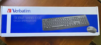Verbatim Silent Wireless Keyboard & Mouse 99779 Black New In Box-offers Welcome • $28.99