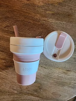 2 X STOJO On-The-Go Collapsible Coffee Cup - 16oz / 470ml - Reusable Travel Mugs • £0.99