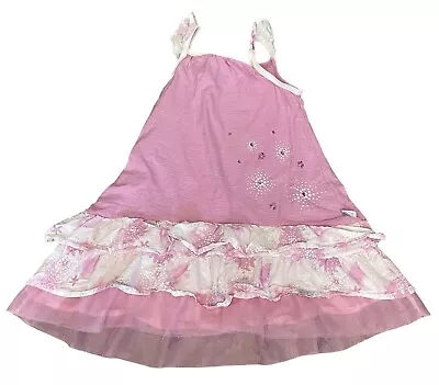 Naartjie Kids Pink Sun Dress Ruffled Tulle Girls Size 5 Dec 2013 • $16.99