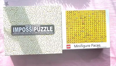 1000 Piece Jigsaw Puzzle Bundle Challenge Impossipuzzle & Minifigure Faces Lego • £11
