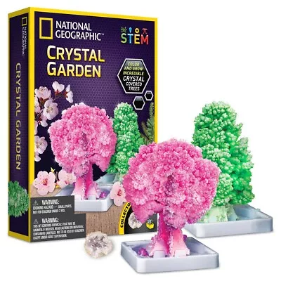 National Geographic Crystal Garden Colour & Grow Crystal Covered Trees • £12.99