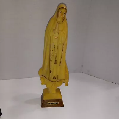 Vintage Our Lady Of FATIMA Priest Altar Table Figurine/ Statue 13 1/2  Tall • $25