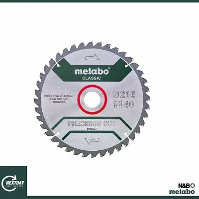 Metabo 628060000 216mm X 30 40T Circular Saw Blade KGS216 • £13.63