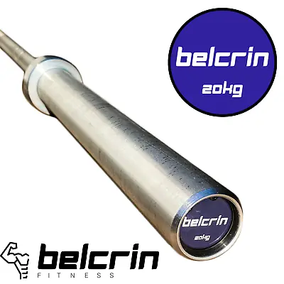 7FT Olympic Barbell 20KG Gym Weightlifting Bar Crossfit Bar - Belcrin Cobalt Bar • £129.99