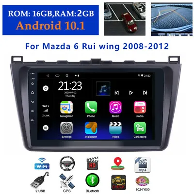 For Mazda 6 2008-2015 Android 10.1 Car GPS Navigation Wifi Radio Stereo FM USB • $115.99