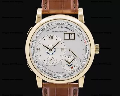 A. Lange And Sohne 136.021 Lange 1 Time Zone 18K Yellow Gold Limited Edi • $42500