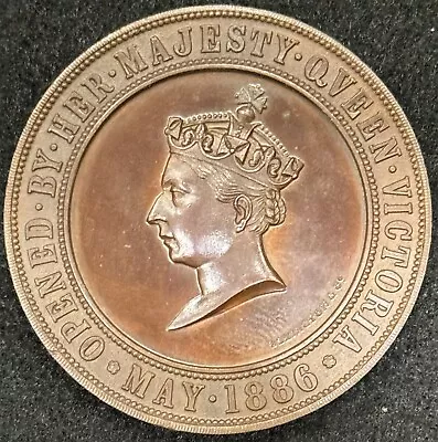 1886 International Exhibition Of Navigation Medal Liverpool Queen Victoria • $225