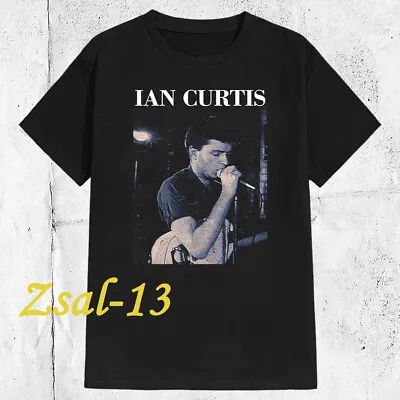 Vintage 80s Ian Curtis Joy Division Band Black T-shirt DT666935 • $18.95