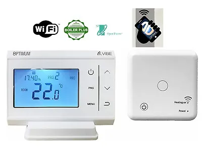 Optimum OP-WFSTAT Vibe WiFi + RF Digital Programmable Room Thermostat Wireless • £44.95