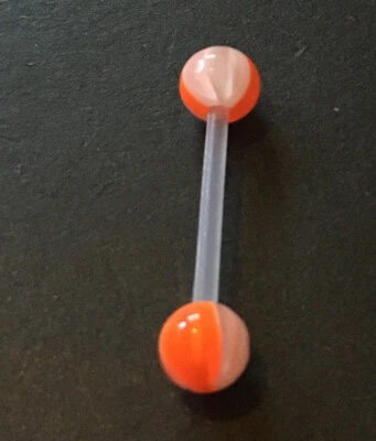 £1.80 • Buy BioFlex Tongue Bar, Nipple Bar, Straight Barbell, Bendy Body Piercing Jewellery