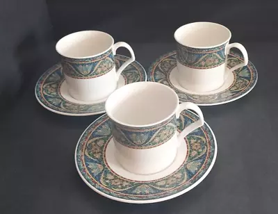 MIKASA SAN MARCO Flat Cup And  Saucer Set Of 3 • $15