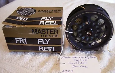 81023 Nice Master Ultra Lite  Fly Reel Read Tag Box  Line England • $26.95