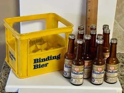 Vintage Binding Bier Beer Mini Bottles Crate Samples German Deutsches Erzeugnis • $38.50