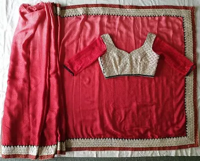 Indian Saree #PO 68 (Red) / Sari / Salwar / Bollywood • $145