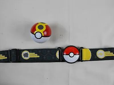 $8.49 • Buy Pokemon Adjustable Belt Clip N Carry With Red & Yellow Pokeball 