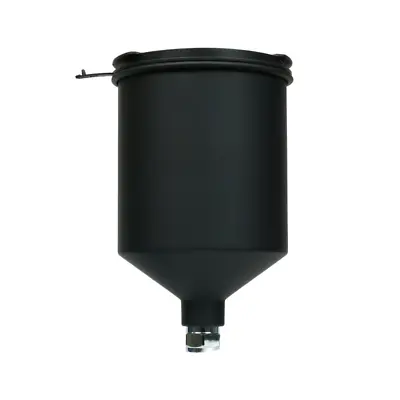 2Spray Aluminium UV Gravity Spray Gun Pot Cup 600ml Black For Iwata W400 Bell Ar • $44.99