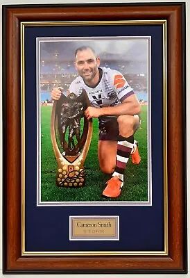 $69.99 • Buy Cameron Smith Melbourne Storm Premiers 2020 Signed Photo Framed Memorabilia