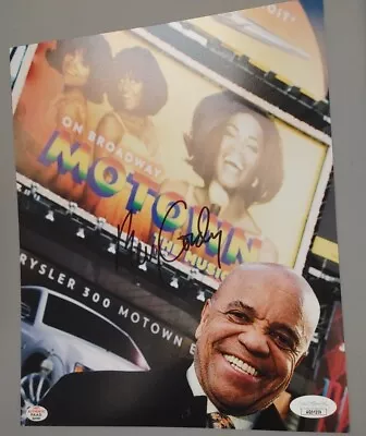 BERRY GORDY MOTOWN FOUNDER HAND SIGNED COLOR 8x10 JSA & PAAS DUAL C.O.A. RARE ++ • $495