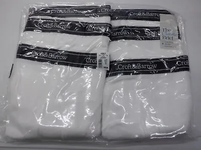 Mens Croft & Barrow Xxl 44-46 White Full Cut Briefs 6 Pack Underwear New #22065 • $8.48