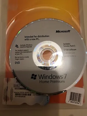 £39.99 • Buy Microsoft Windows 7 Home Premium 32 Bit Disc (FULL INSTALL) 