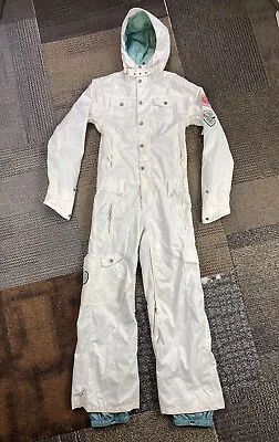 $49.95 • Buy Burton Womens XS White Hooded One Piece Ski Snowboard Suit
