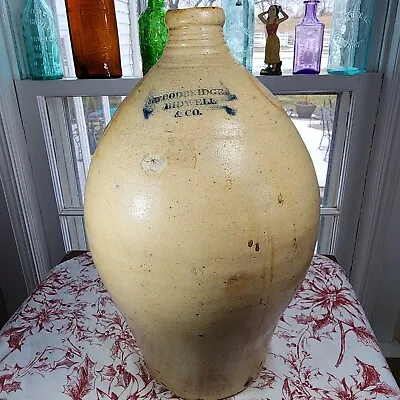 Rare Antique Salt Glazed Stoneware  WOODBRIDGE/MANCHESTER CT  225+- Yrs Jug • $269