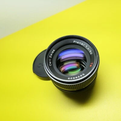 £375 • Buy CARL ZEiSS 50mm 1.4 T* PLANAR Contax Yashica Clickless Cine Mod