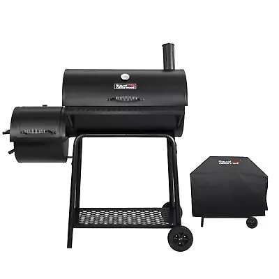 Royal Gourmet Charcoal Grill With Offset Smoker & Heavy-duty BBQ Cover CC1830FC • $189.99