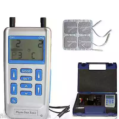 PHYSIO DUO TENS  Machine 16 Pads Muscle Training Unit USB Pain Relief Unit • $145.34