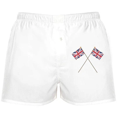 £12.99 • Buy 'Waving Union Jack Flags' Boxer Shorts / Underwear (BX038099)