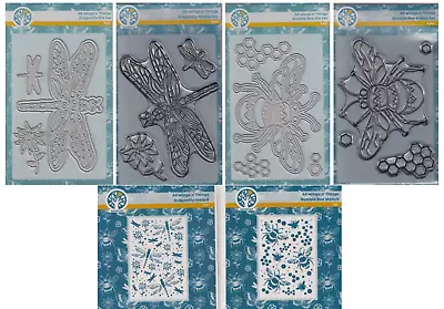 £10.75 • Buy Wings N' Things -various Oakwood Archer A6 Die / Stamp / Stencil- Bee, Dragonfly