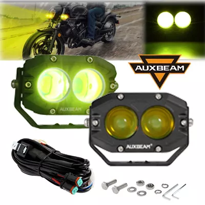 Auxbeam 4  INCH LED Pods Spot Light Motorcycle Headlight Driving Fog Lamp Amber • $77.99