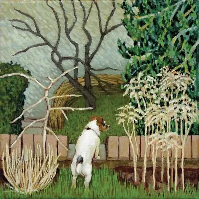 The Lookout- Fine Art Blank Greeting / Birthday Card - Jack Russell Dog Garden • £2.80