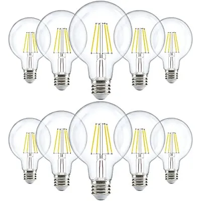 Sunco 10 Pack G25 Globe Light Bulbs LED Assorted Colors  Sizes  • $28.03