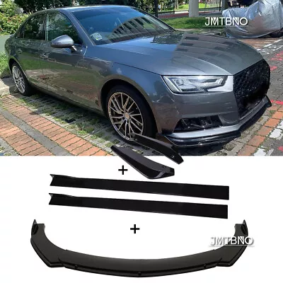 For AUDI A3 A4 A5 A6 Q3 Q5 Car Front&Rear Bumper Chin Lip Splitter/Side Skirts • $174.15