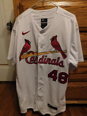 St. Louis Cardinals Nike White Home Authentic Jersey Sz 48  • $275