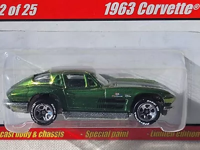 Hot Wheels~1963 Corvette~Classics Series 1 #12 Of 25 Spectraflame Olive Green • $4.69