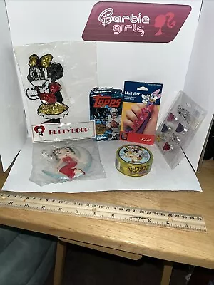 POKÉMON MEOWTH Gum Hockey Puck SEALED Betty Boop Lot Topps NFL 2000 Minnie Mouse • £15.41