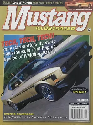 Mustang Illustrated Magazine October 1998 - 1972 Mach 1 - 1967 Convertible • $7.99