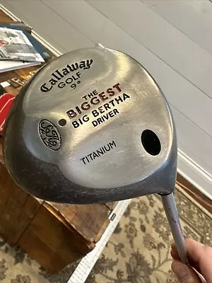 Callaway The Biggest Big Bertha Titanium 9º Driver Regular Flex Graphite 44.5” • $30.33