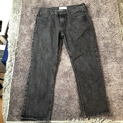 ECKO UNLTD Jeans 34x27 Short Slim Fit Denim Black Pants Hip Hop 90s Y2K • $21.05