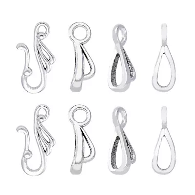 20sets Tibetan Style Antique Silver Wing Hook And Eye Clasps Jewelry Tbars • £4.31