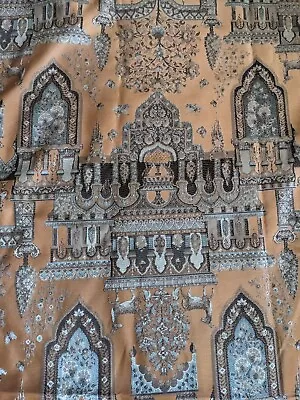 Piece Of Amazing Brocade Fabric Taj Mahal Castle 85 X 150cm Cushions Costume  • $20