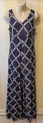 VTG 60s 70s WIDE PALAZZO LEG ZIP Back JUMPSUIT Med Blue Bold 34x30x38  • $49