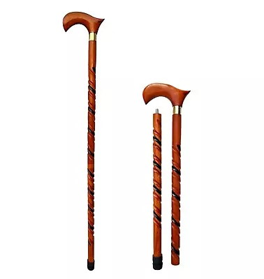 Wooden Walking Sticks Regular Accessories Wood Walk Canes Gift For Men/Women/Dad • $25.79