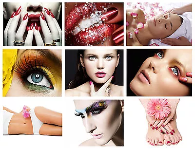 Beauty Salon Spa Tan Make Up Manicure Pedicure A3 A4 Posters Buy 1 Get 2 Free • £5.99